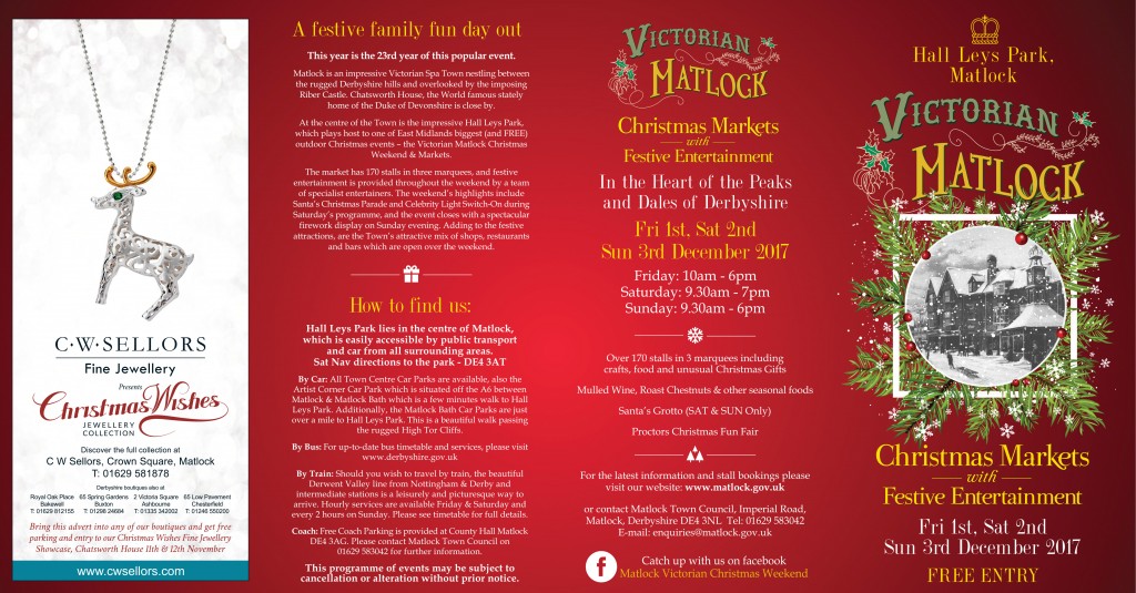 Victorian Matlock Weekend Leaflet 2017